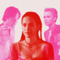 Photo collage of horror movie crushes featuring Megan Fox (Jennifer from Jennifer's Body), Matthew Lillard (Stu Macher from Scream), Jared Padalecki (Clay from Friday the 13th), Hayden Panettiere (Kirby from Scream 4), and Anna Paquin (Laurie from Trick 'r Treat)