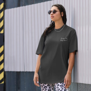 "Do You Like Scary Movies?" Oversized T-Shirt - Image 2